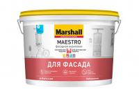 Фасадная акриловая краска MARSHALL MAESTRO глубокоматовая Баз BW 2,5 л