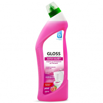 Купить Гель чистящий для ванны и туалета GRASS "Gloss pink" 1000 мл.   125544 фото №1