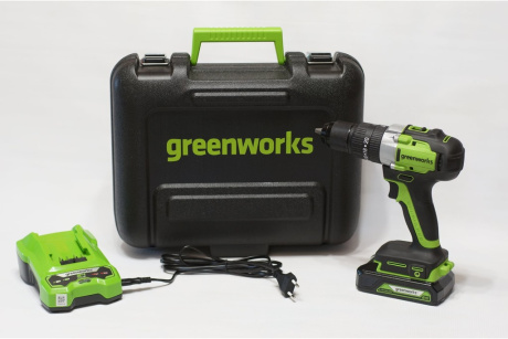 Купить Дрель аккумуляторная GREENWORKS GD24DD60 24 V c акк и з/у 3704107UA фото №2