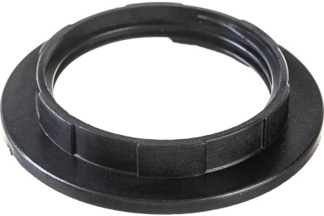 Купить Кольцо абажурное для патрона Е27 пластик черный индивидуальный пакет  IEK фото №3