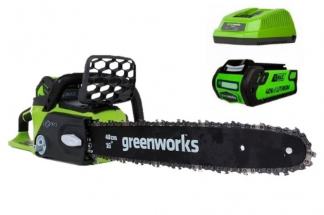 Купить Пила цепная аккумуляторная GREENWORKS GD40CS40 40 V    20077UA фото №1