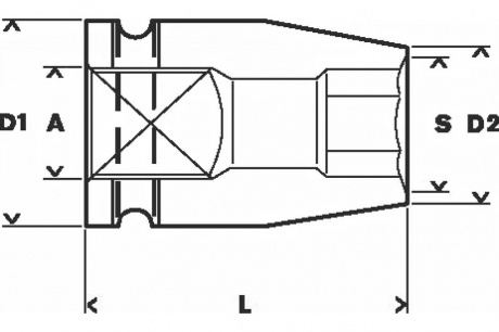 Купить Торцевая головка BOSCH  11*40мм  1/2"     1.608.552.013 фото №2